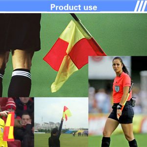 Soccer Referee Flags Professional Fair Play Football Linesman Flags With BaYRH5 