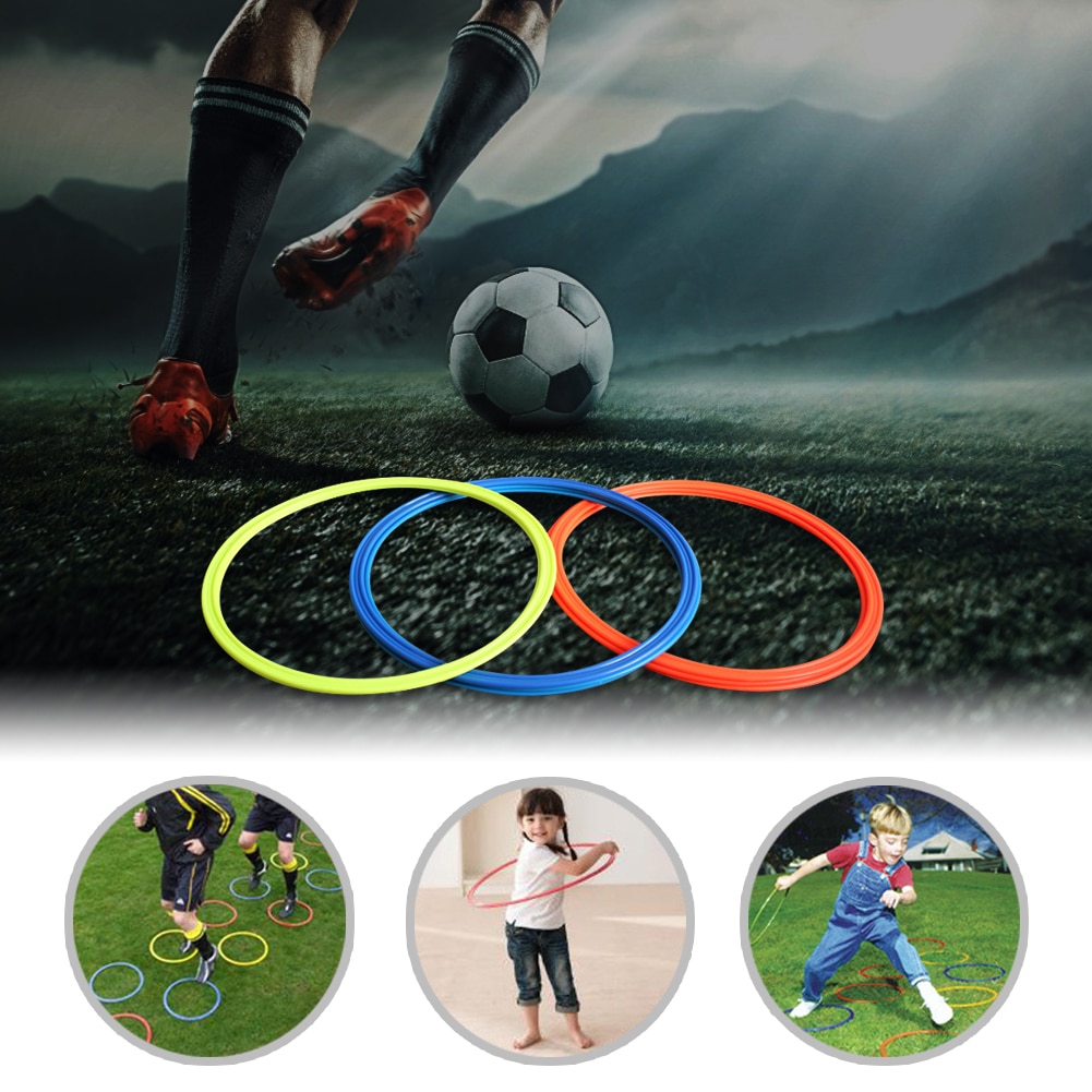 5pcs Football Soccer Speed Agility Rings Sport Training Equipment 30cm #SO7 