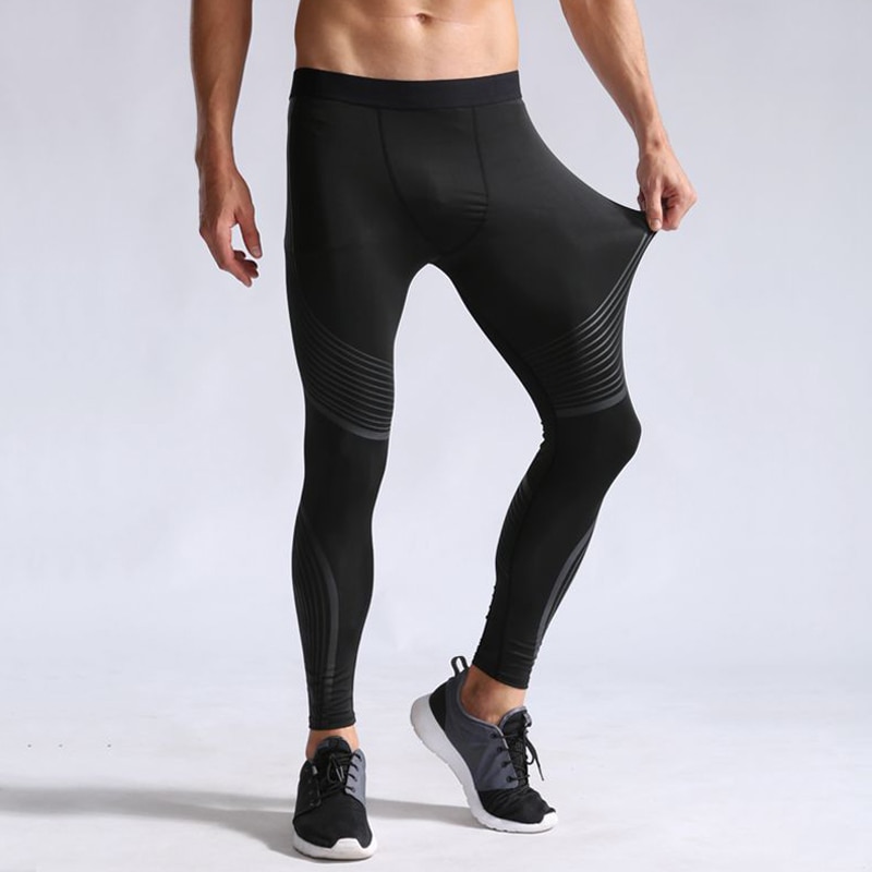 Compression Fitness Compression Striped Pants - 30% Flat off