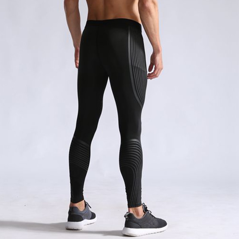 Compression Fitness Compression Striped Pants - 30% Flat off