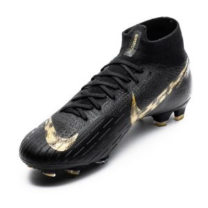nike superfly 6 black and gold