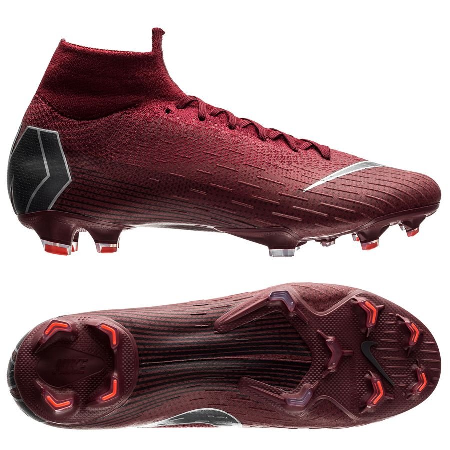 nike mercurial red and black