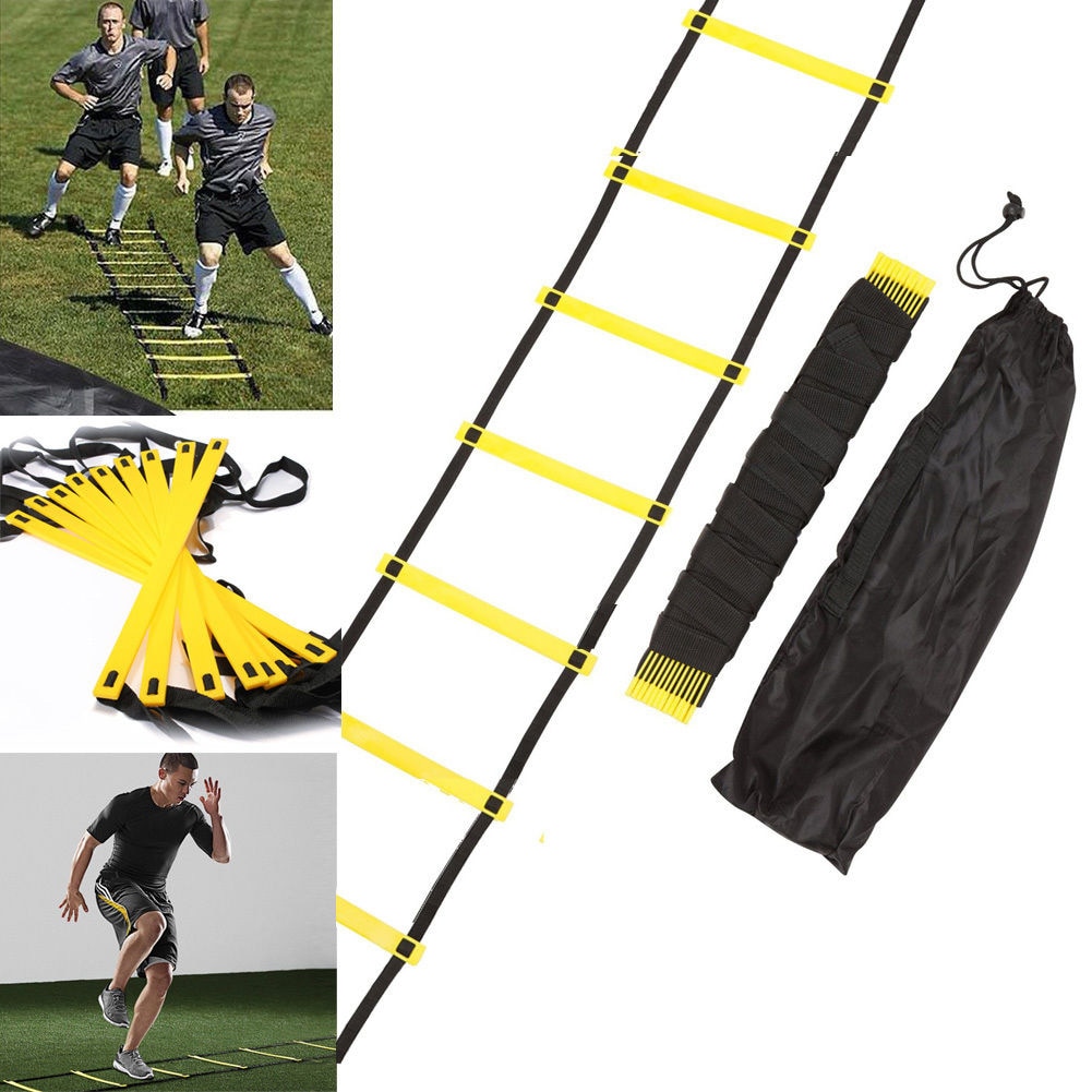 6M Speed Training Agility Fitness Ladder Footwork Football Soccer Strap Practise 
