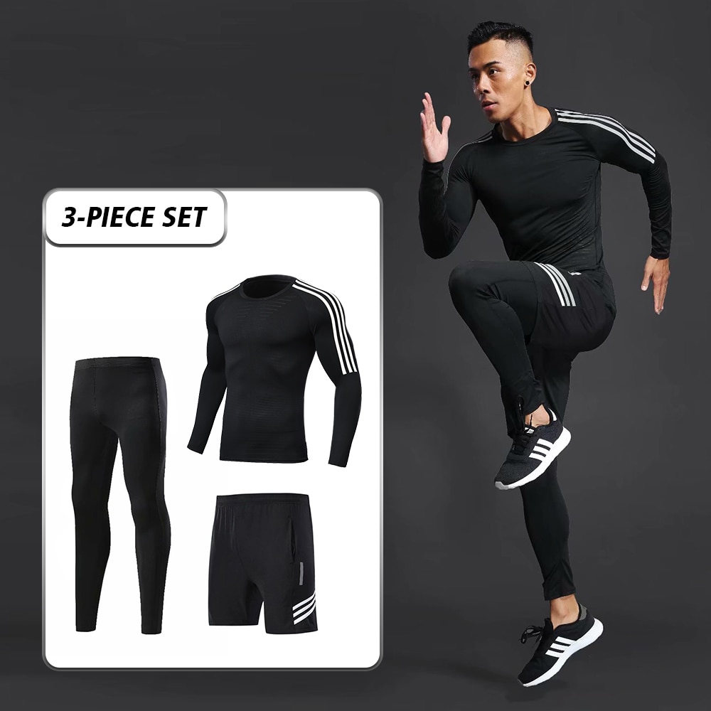 Men's Ski Underwear Set, Track Suit Gym, Compression Clothing Running Suit,  | Fruugo KR