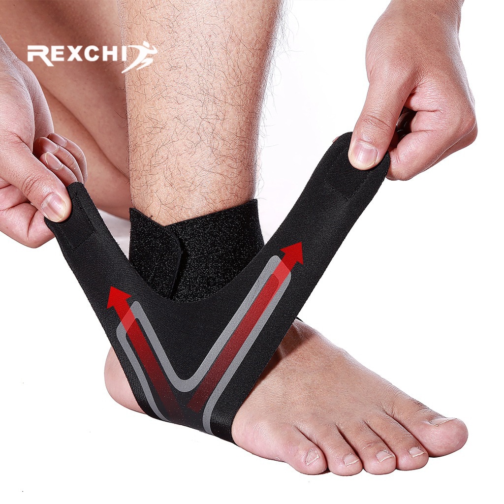 Medium Elastic Ankle Supporter Ankle Guard Brace for Sports MMA Muay Thai Size 