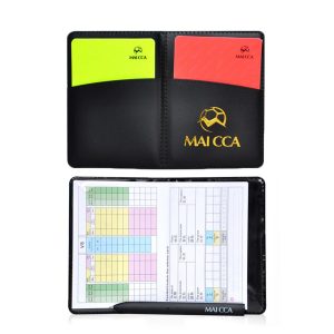 Referee Cards Red//Yellow Football Sport Wallet Notebook Set Soccer Refs M0L8