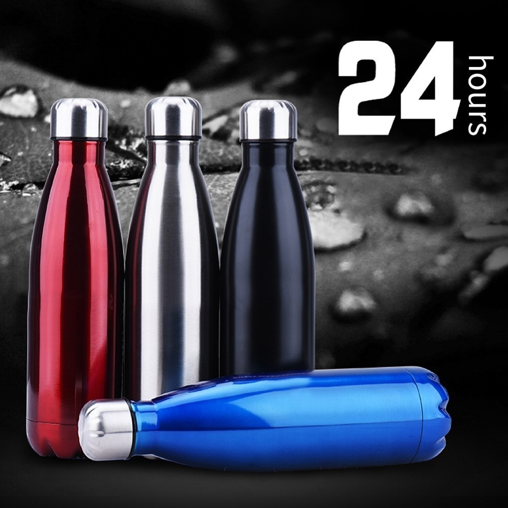 Double Wall Stainless Steel Vacuum Flask Coffee Bottle Thermos 350/500/1000ml