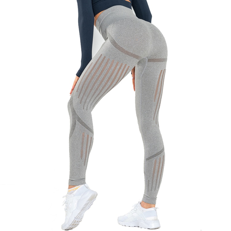 Bundle of Women's High Waist Sports Tights Seamless Compression Pants