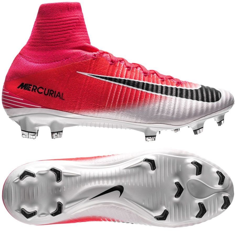 nike mercurial superfly pink black and white