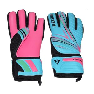 Zodiac Soccer Shin Blue/Pink Gloves for Kids and Adults