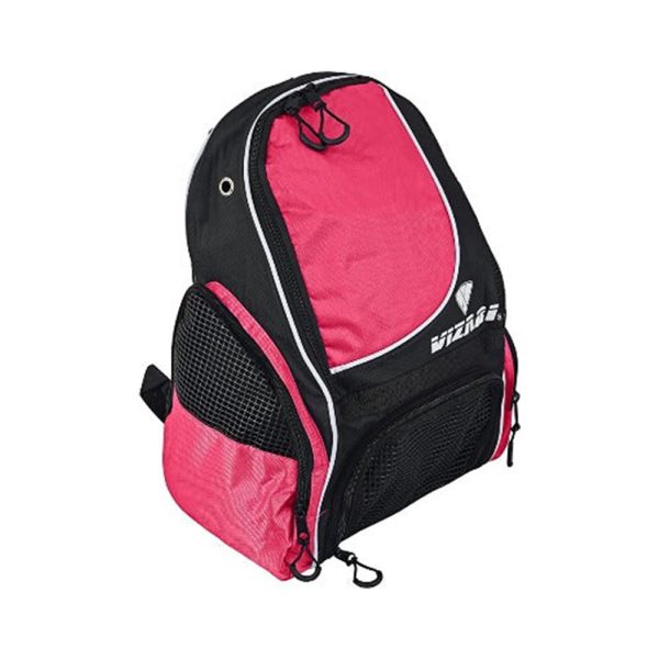 Vs Solano Soccer Sport Backpack- Neon Pink Front Side View