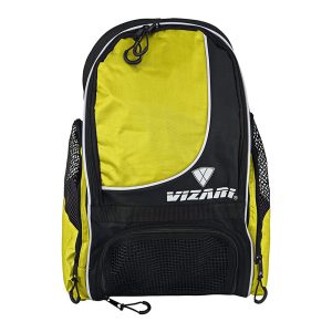 Vs Solano Soccer Sport Backpack- Neon Yellow Front View