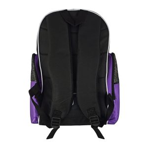 Vs Solano Soccer Sport Backpack- Purpule Back Side
