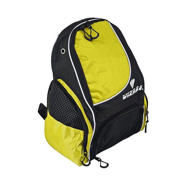 Vs Solano Soccer Sport Backpack- Neon Yellow Front Side View