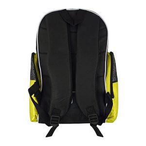 Vs Solano Soccer Sport Backpack- Neon Yellow Backside View